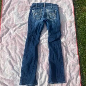 ariat denim low rise boot cut jean